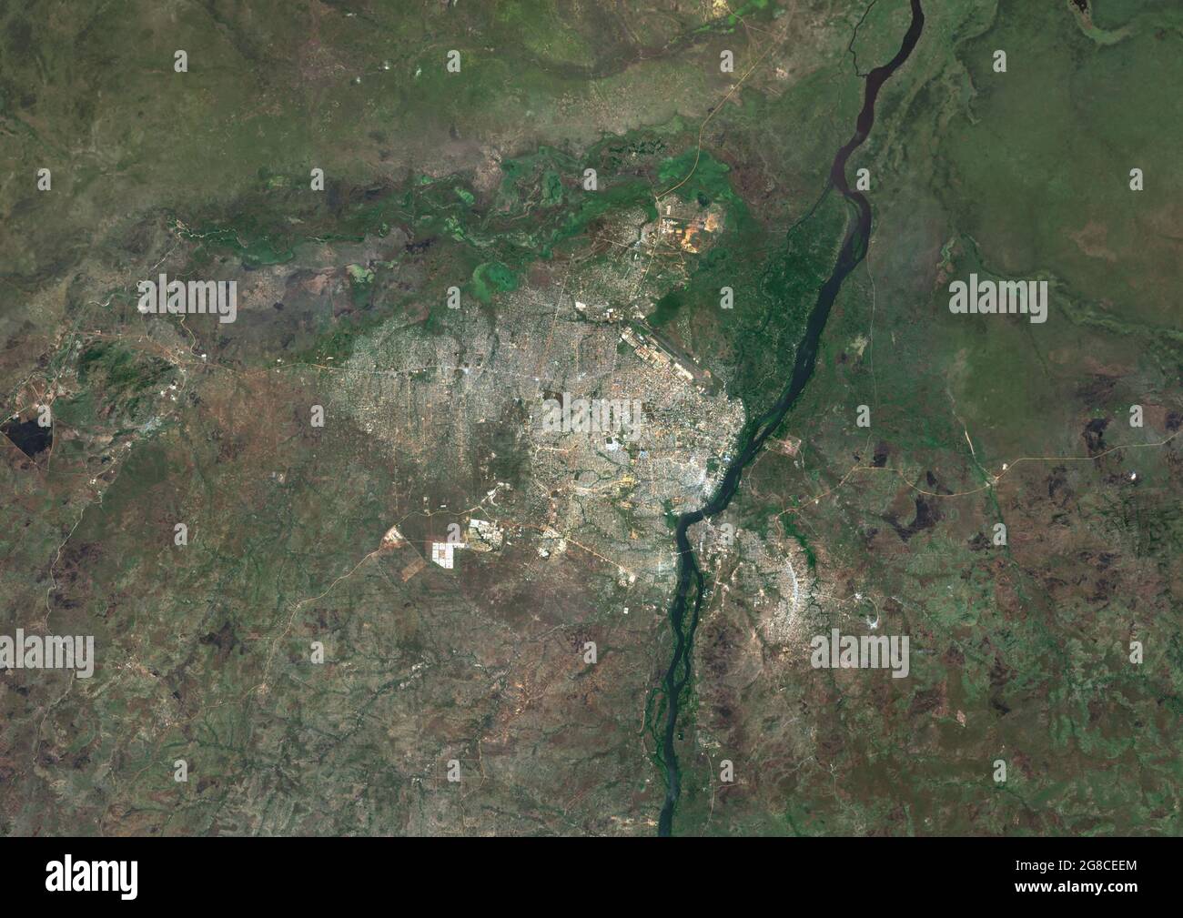 Juba, Capital city of South Sudan Stock Photo
