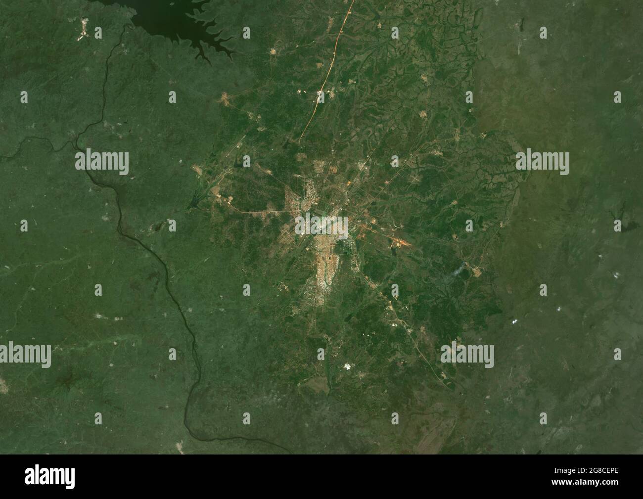Yamoussoukro, Capital city of Ivory Coast Stock Photo