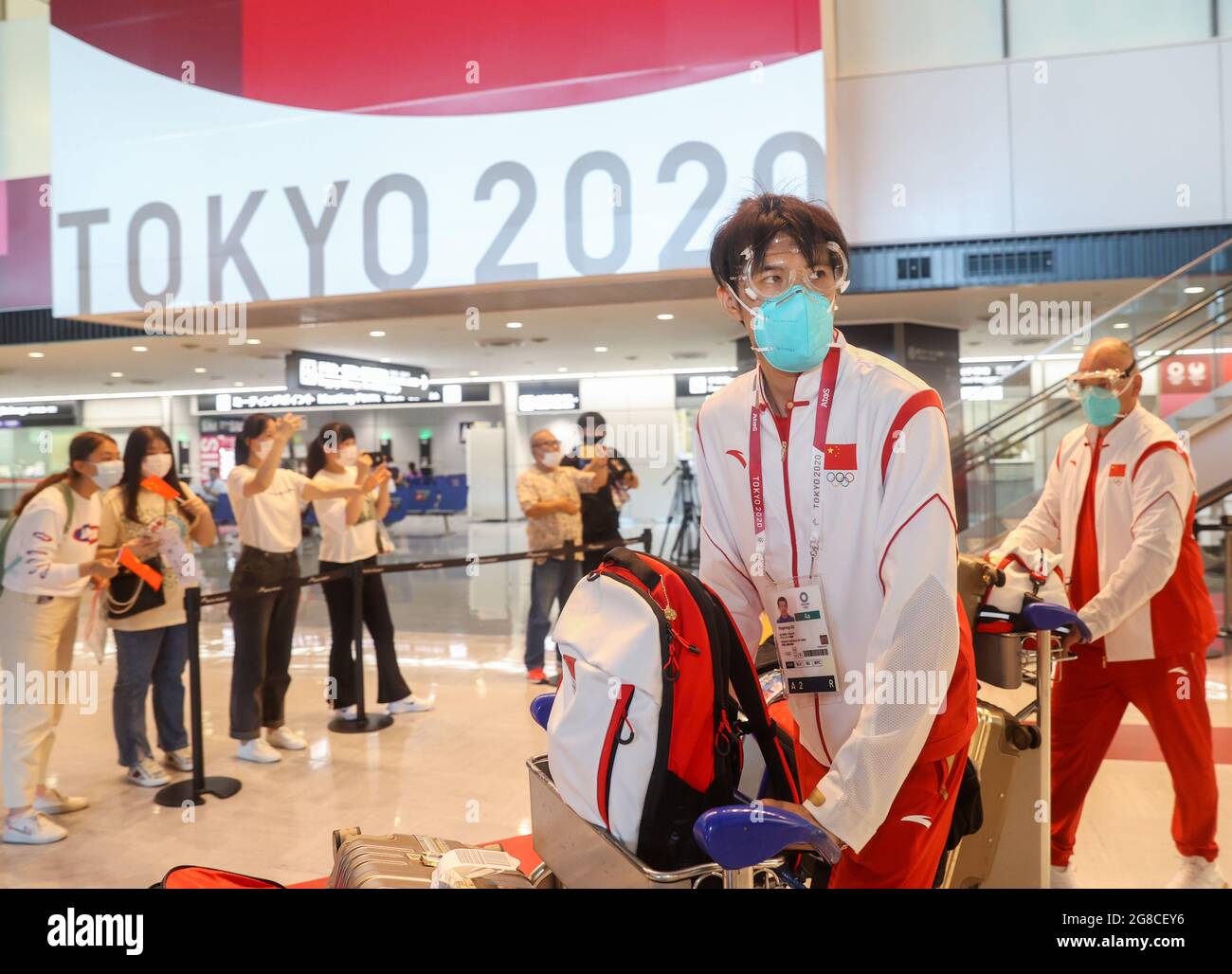 Tokyo, Japan. 19th July, 2021. Xu Yingming of Chinese men's fencing ...