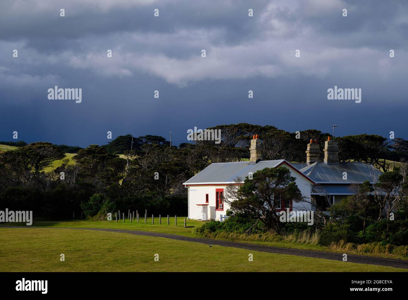 The Lighthouse Keeper's Cottage Stock Photo Alamy