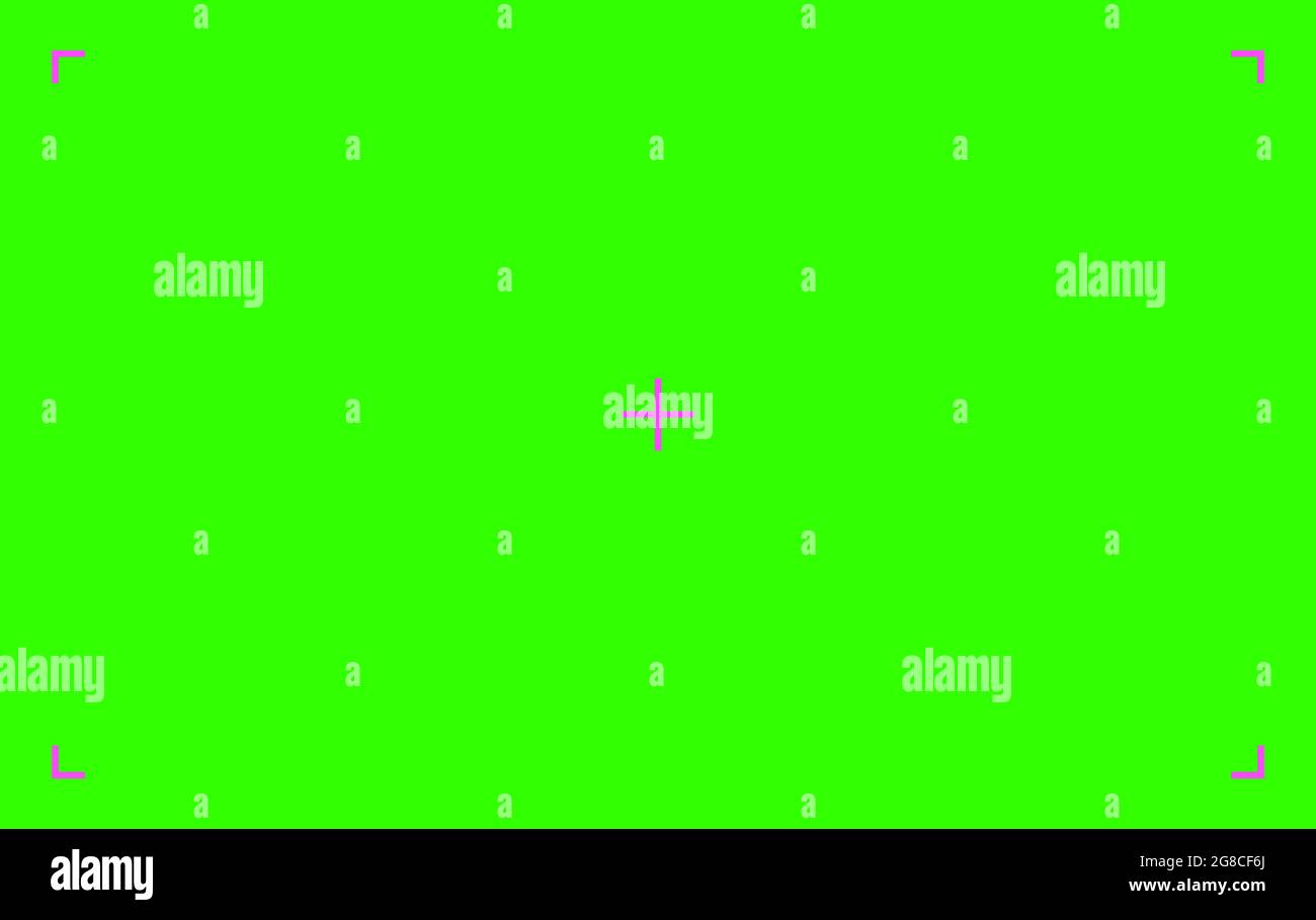 Green colored chroma key background screen flat style design vector illustration Stock Vector