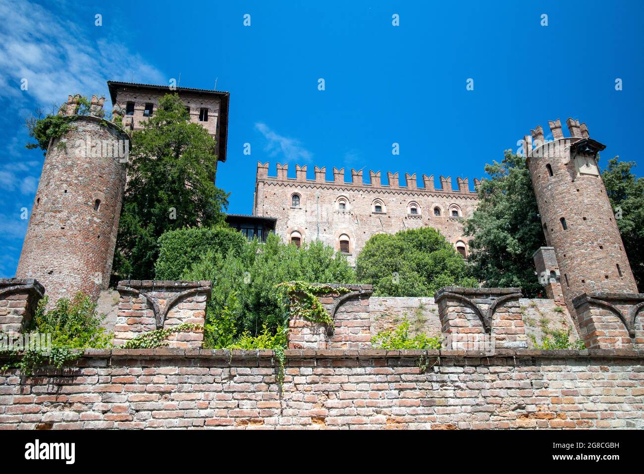 Castle Gabiano Monferrato Piedmont Italy Stock Photo