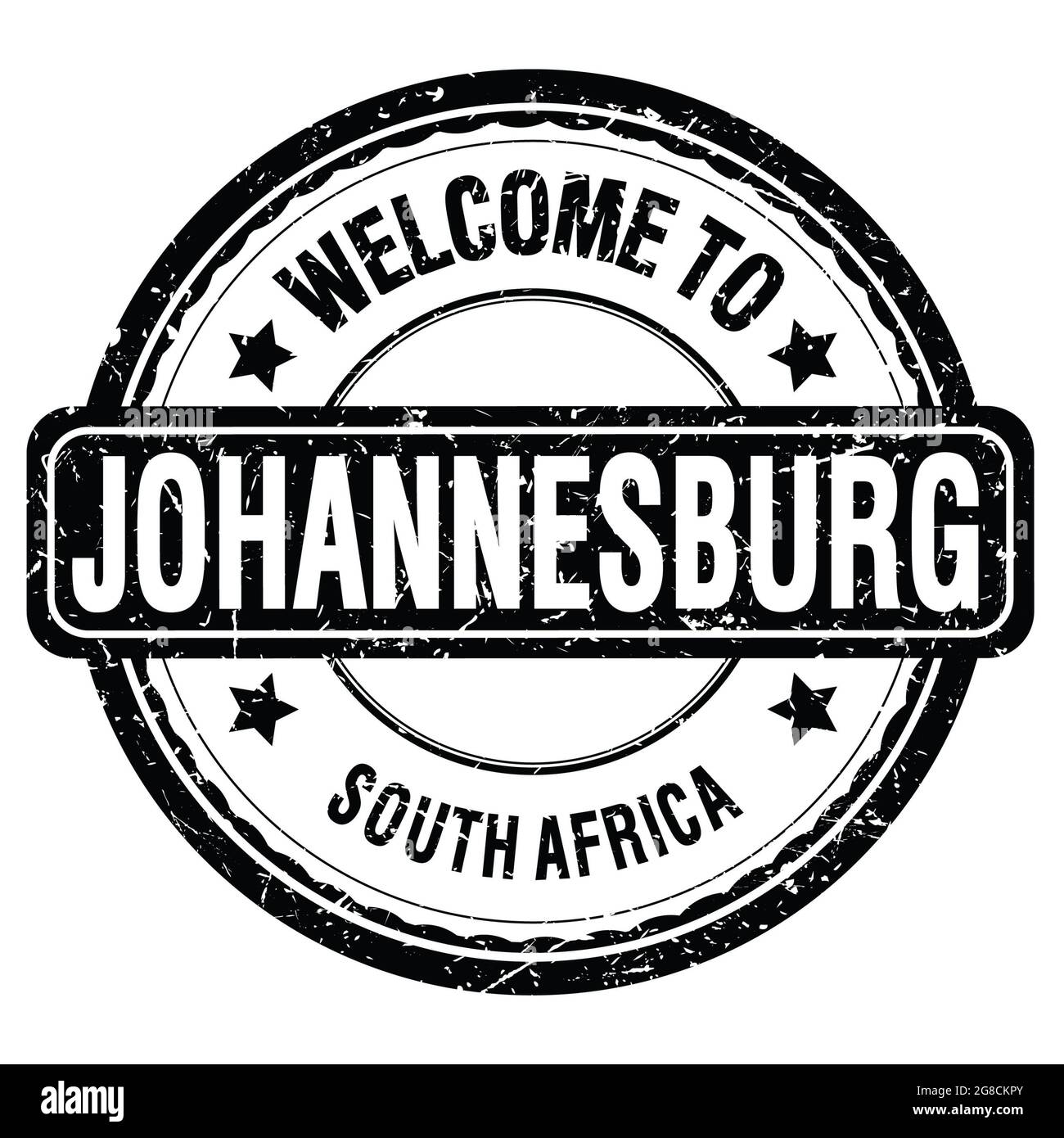 TO JOHANNESBURG SOUTH AFRICA, words written on black grungy