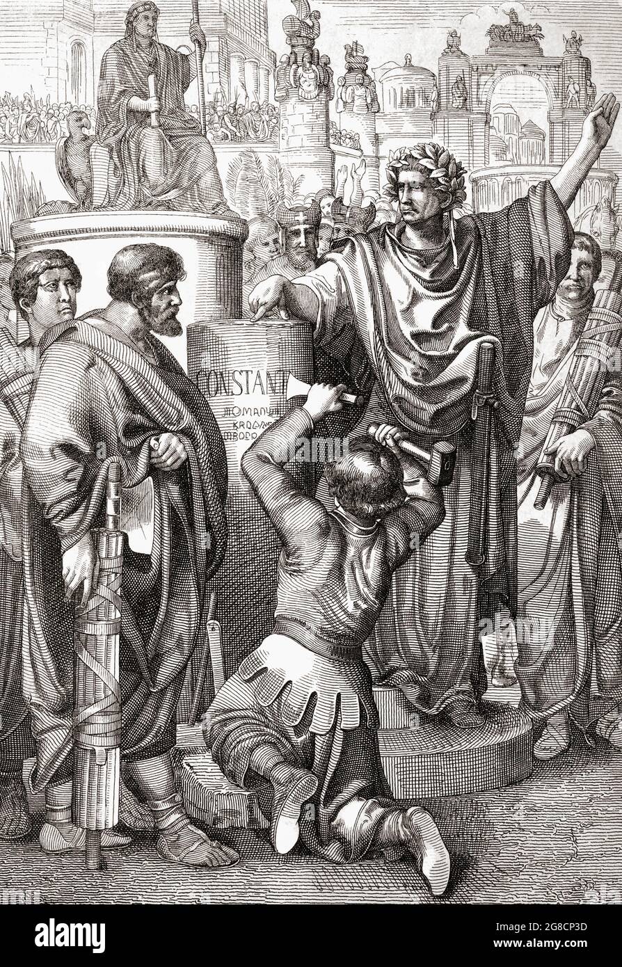 Constantine I, known as the Great, c.272 337, Roman Emperor, chooses