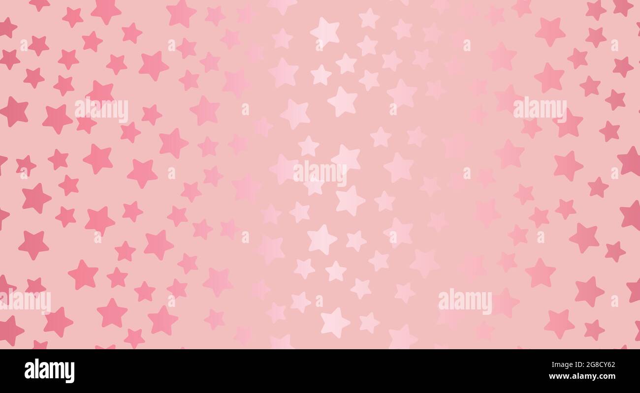 Rose gold stars seamless pattern Vector illustration Stock Vector
