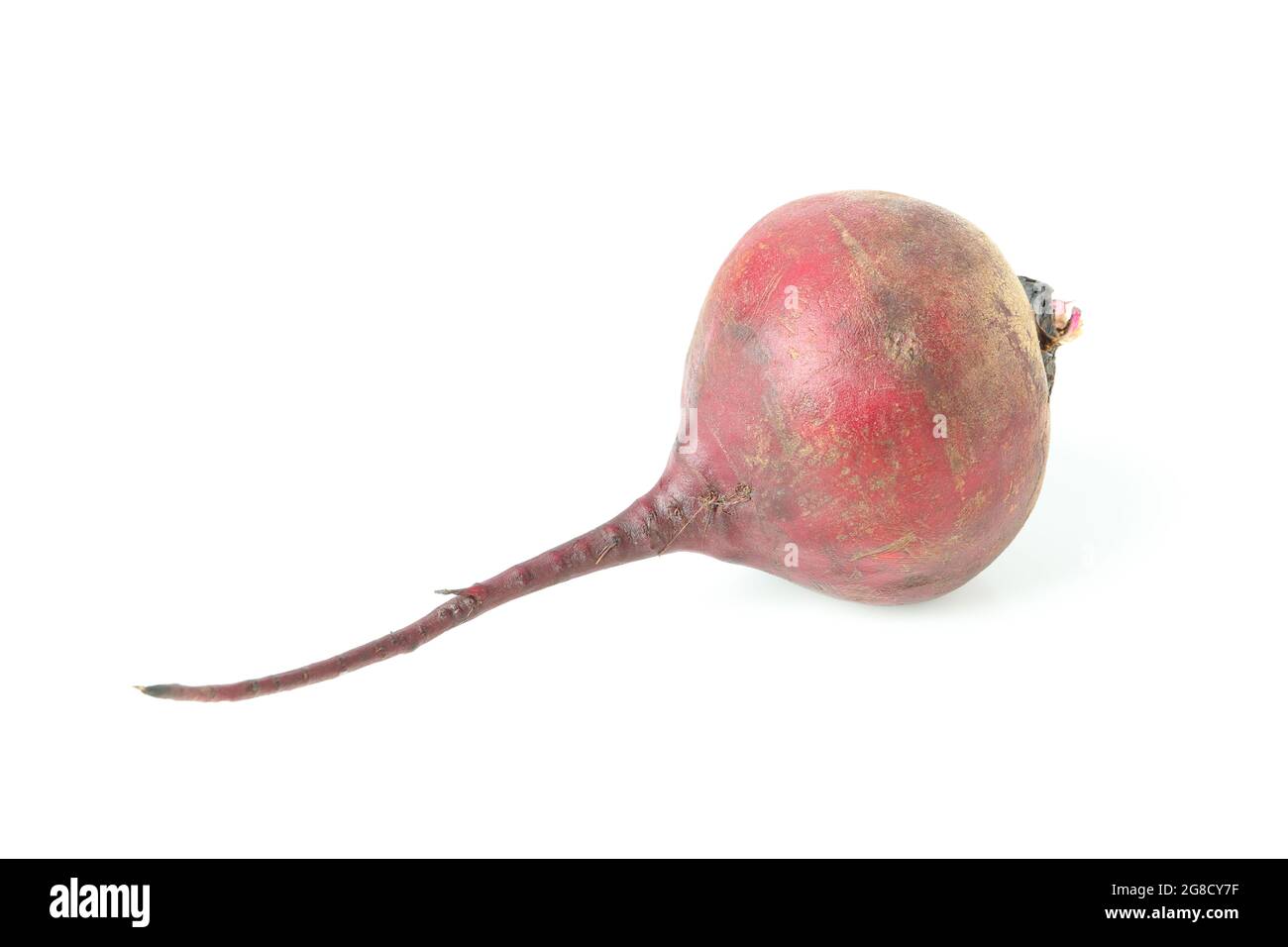Ripe red beet isolated on white background Stock Photo