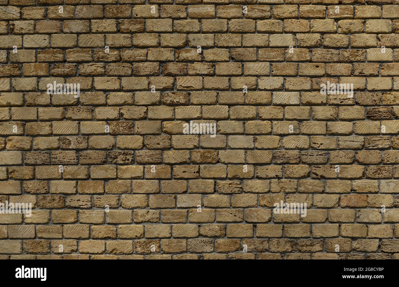 Antique Yellow Brick wall background texture Stock Photo - Alamy
