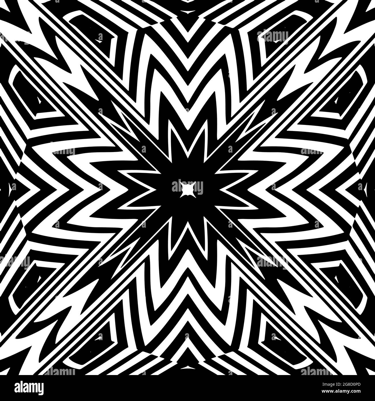 Vector geometric pattern. Black and white pattern Stock Vector Image ...