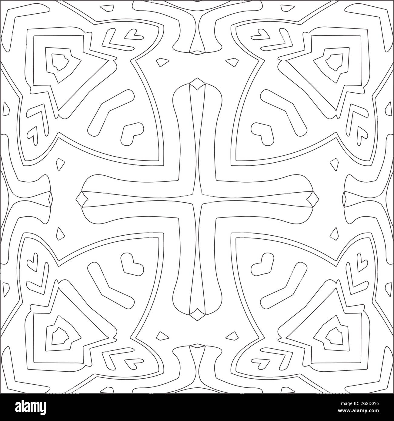 Vector geometric pattern. Black and white pattern Stock Vector Image ...