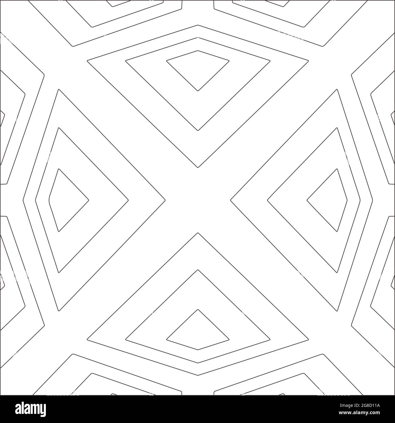 Vector geometric pattern. Black and white pattern Stock Vector Image ...