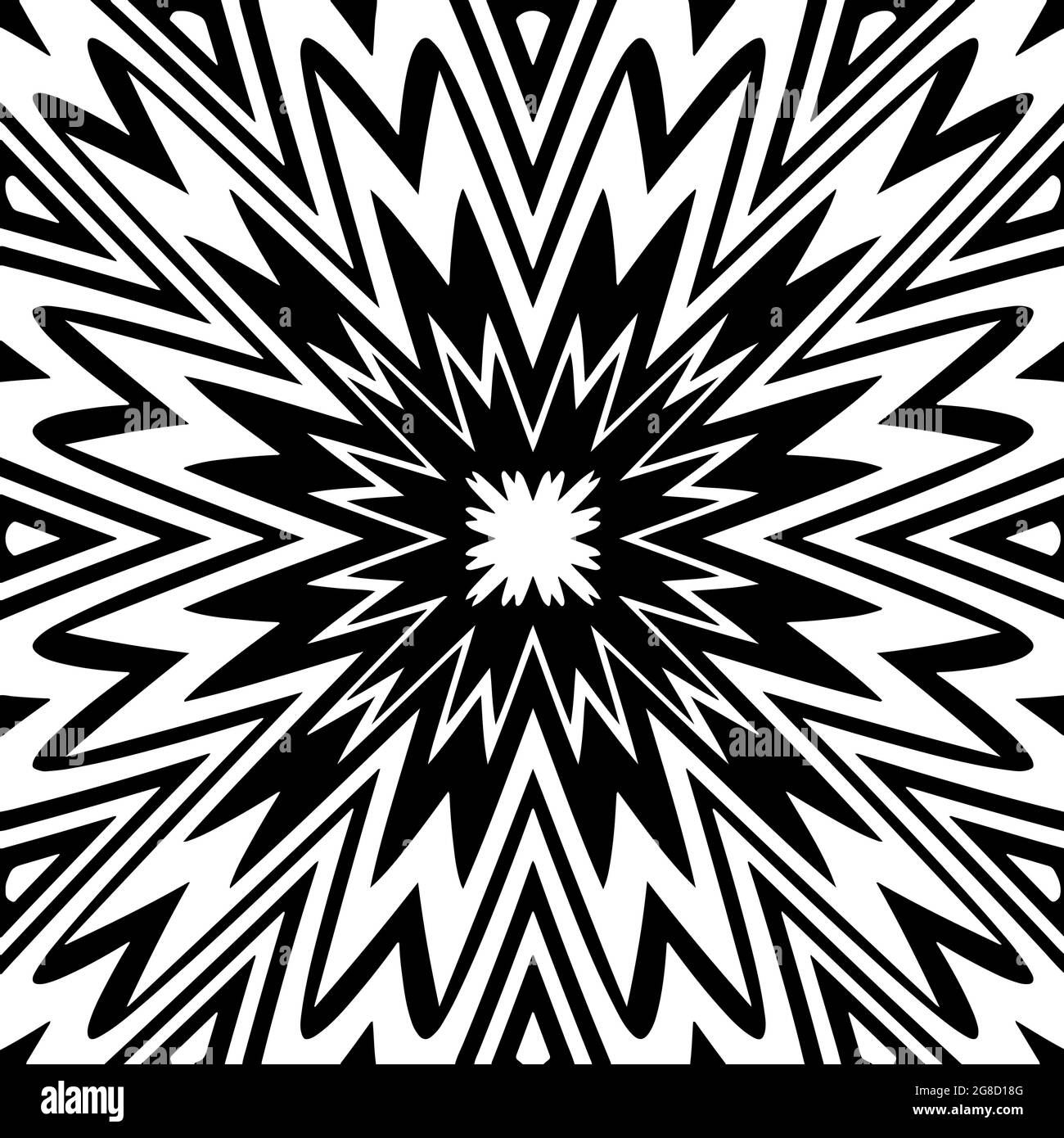 Vector geometric pattern. Black and white pattern Stock Vector Image ...