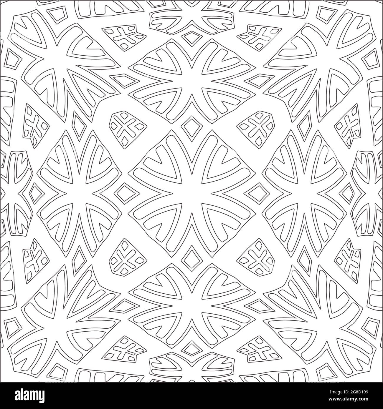 Vector geometric pattern. Black and white pattern Stock Vector Image ...