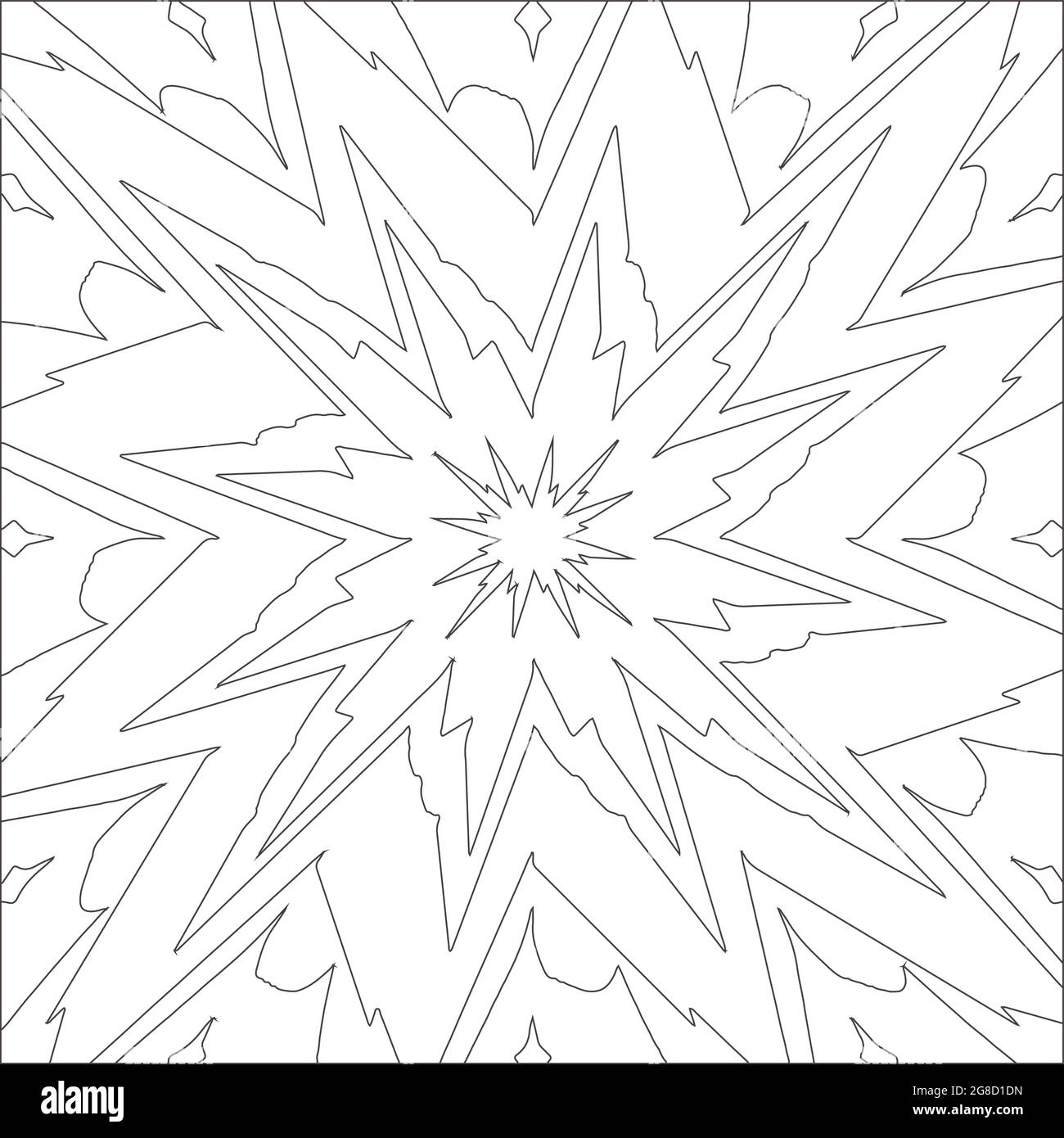 Vector geometric pattern. Black and white pattern Stock Vector Image ...