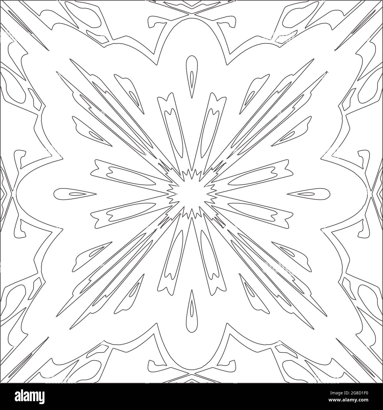 Vector geometric pattern. Black and white pattern Stock Vector Image ...