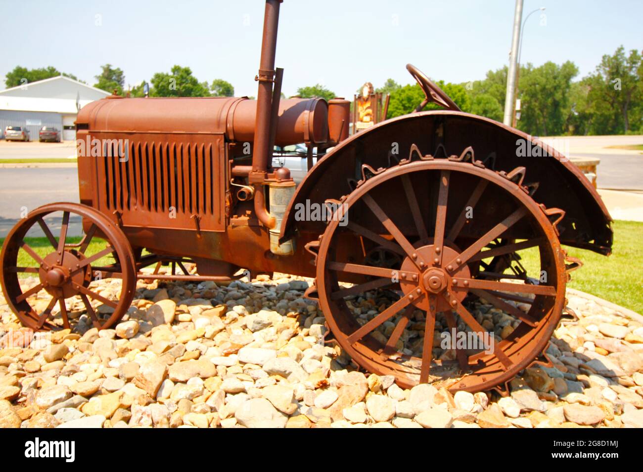 Old Tractor, Belle Fourche, South Dakota Stock Photo Alamy