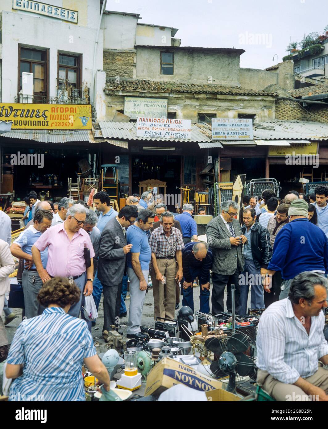 Athens, Monastiraki flea market, people shopping, Greece, Europe Stock  Photo - Alamy