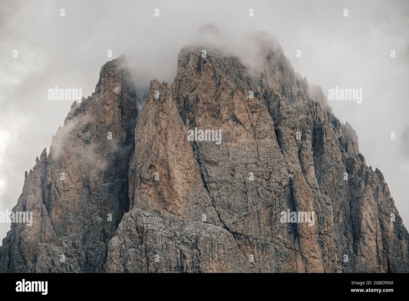 Rock walls of Dolomites, Italy Stock Photo - Alamy