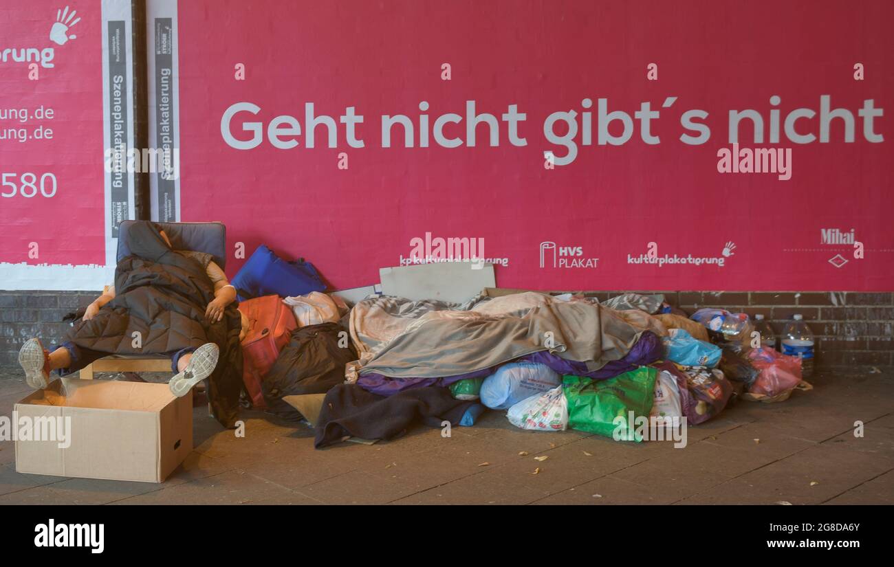 Obdachloser, Berlin, Deutschland Stock Photo