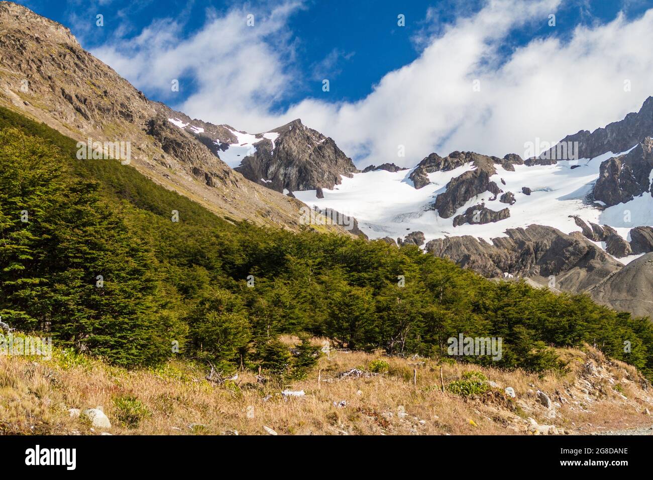 Glaciar Martial near Ushuaia, Tierra del Fuego, Argetina Stock Photo