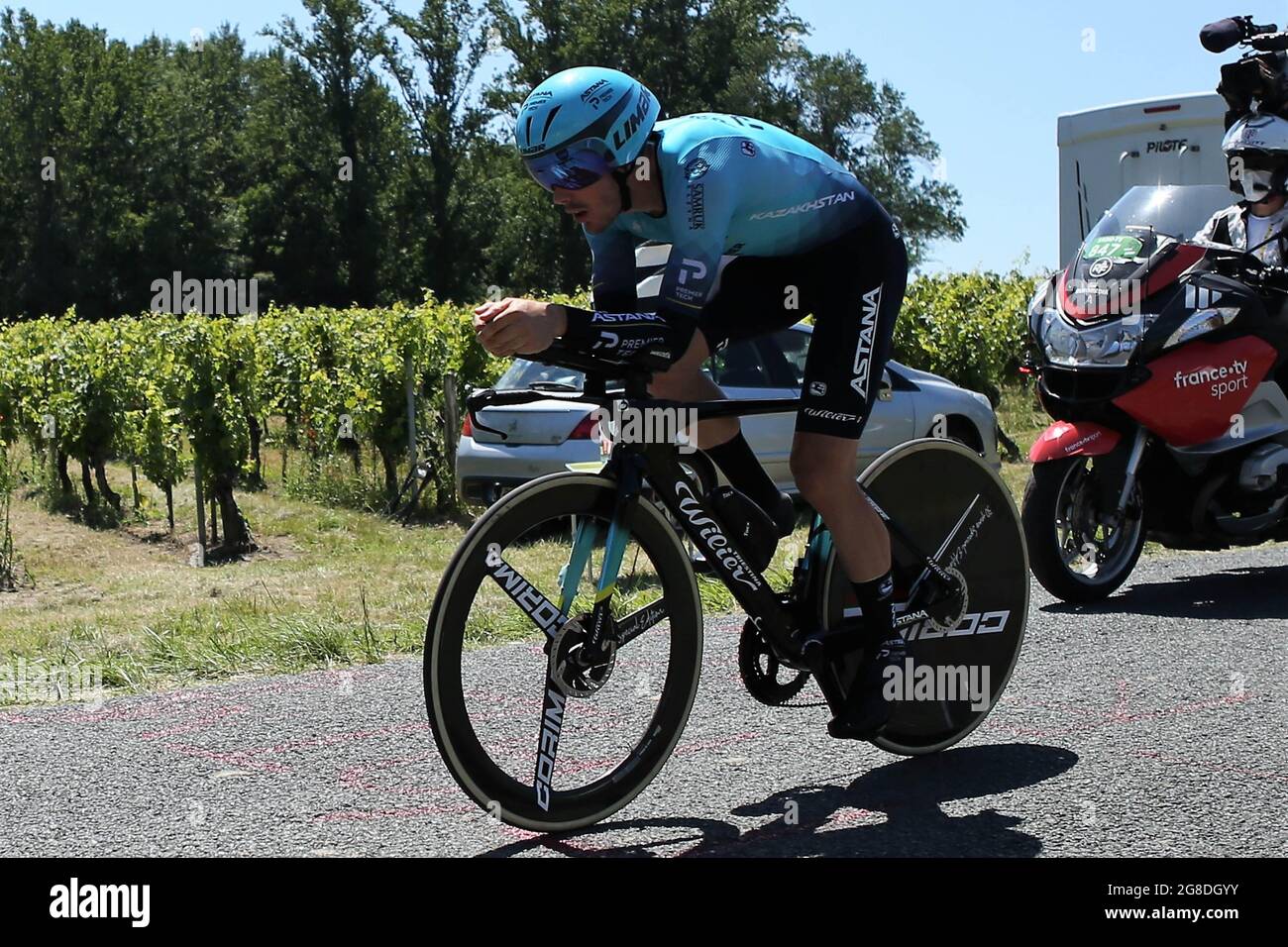 ALEX ARANBURU DEBA of Astana Premier Tech during the Tour de France 2021, Cycling race stage ALEX ARANBURU DEBA of Astana Premier Tech during the Tour de France 2021, Cycling race stage