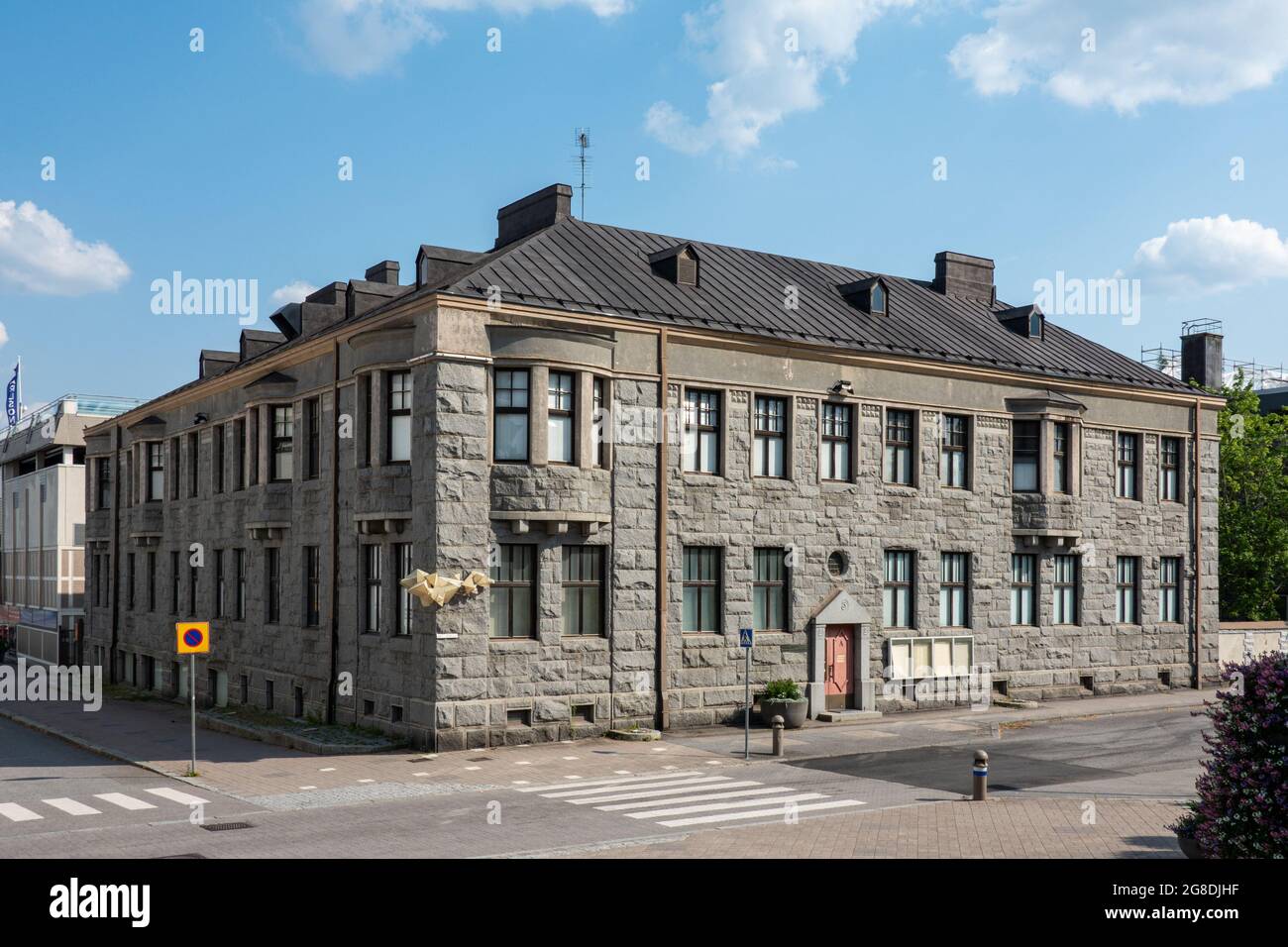 Granite House, home of Mikkeli Art Museum or Johannes Haapasalon museo, in Mikkeli, Finland Stock Photo