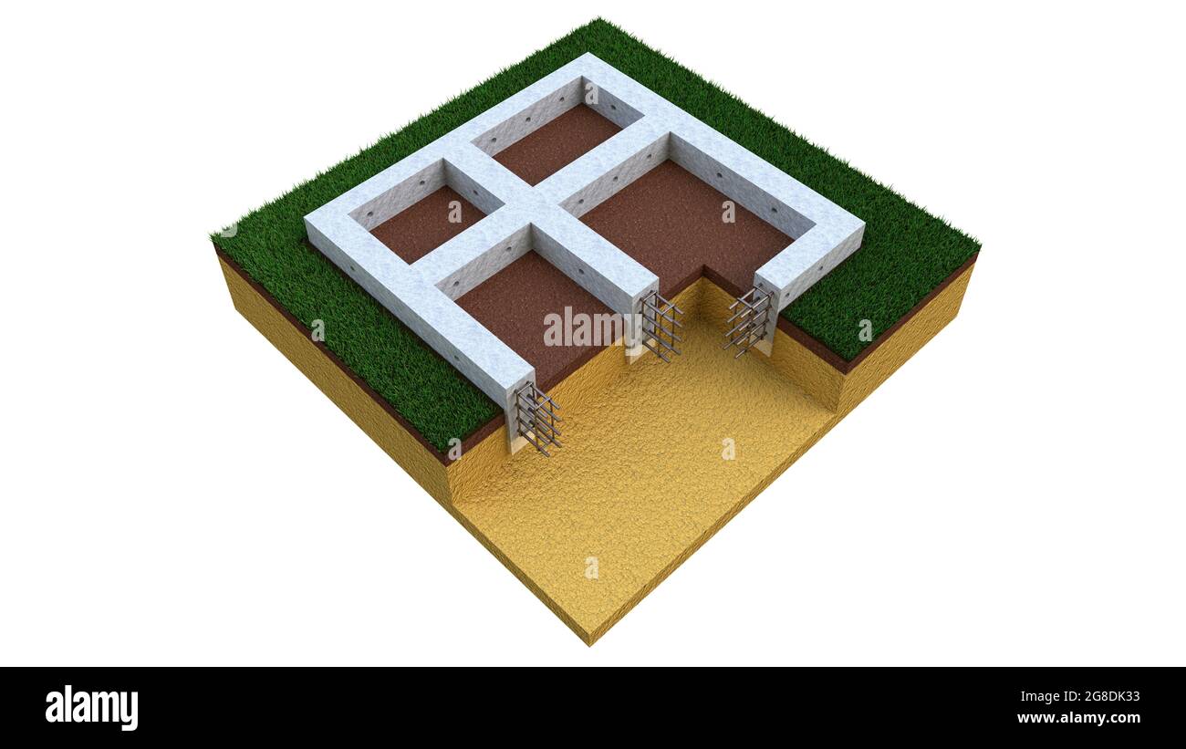 Concrete trench fill foundation hi-res stock photography and images - Alamy