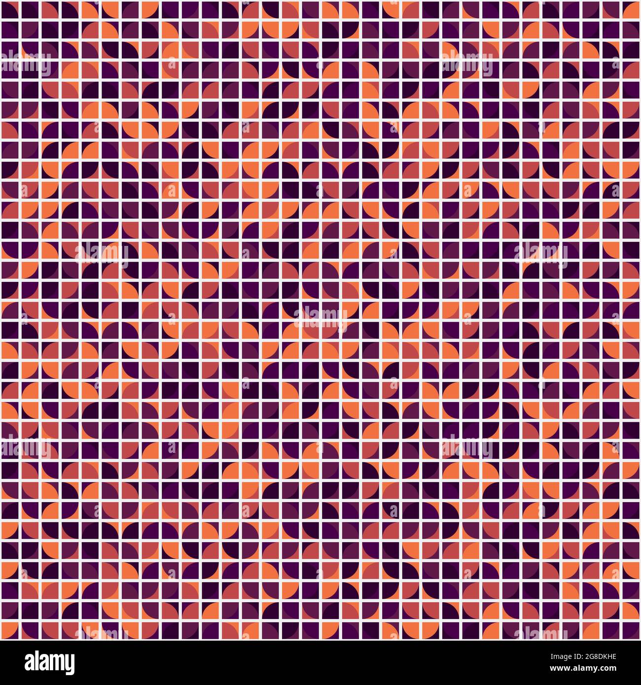 Abstract Geometrical generative computational art illustration Stock Vector