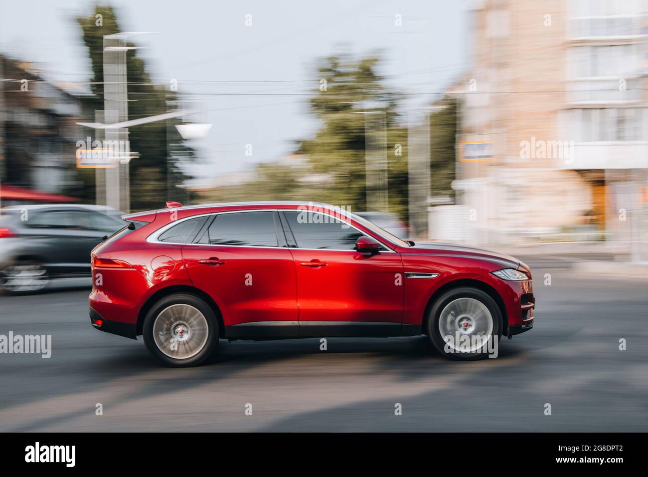 Ukraine Kyiv 16 July 21 Red Jaguar F Pace Car Moving On The Street Editorial Stock Photo Alamy Ukraine Kyiv 16 July 21 Red Jaguar F Pace Car Moving On The Street Editorial Stock Photo Alamy
