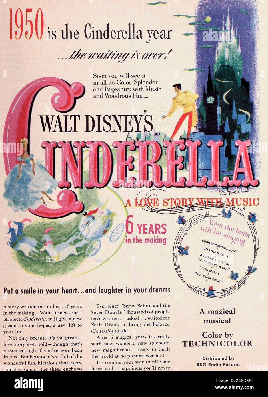 1950 is the Cinderella year - Movie Poster Stock Photo
