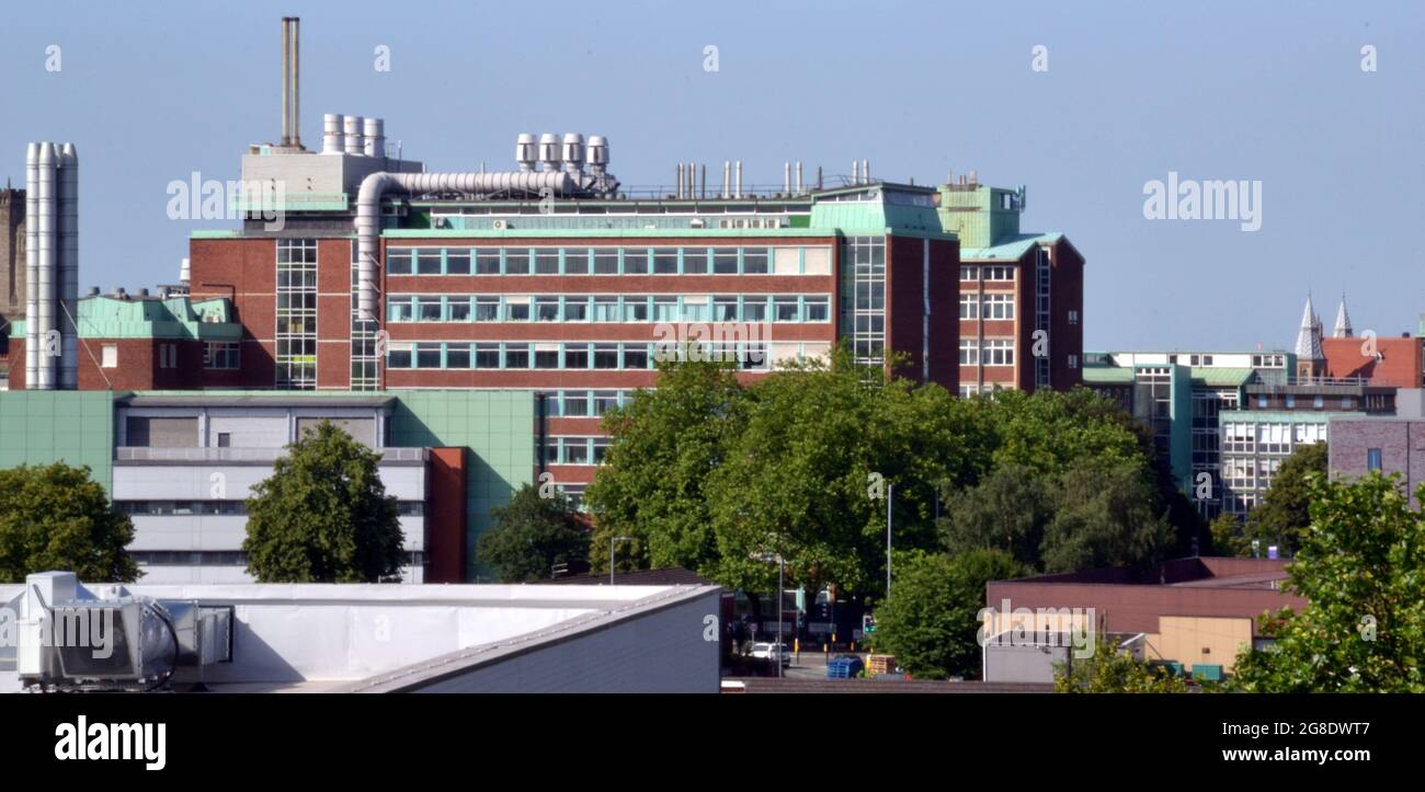 High level view of the Chemistry Building at the University of Manchester Stock Photo