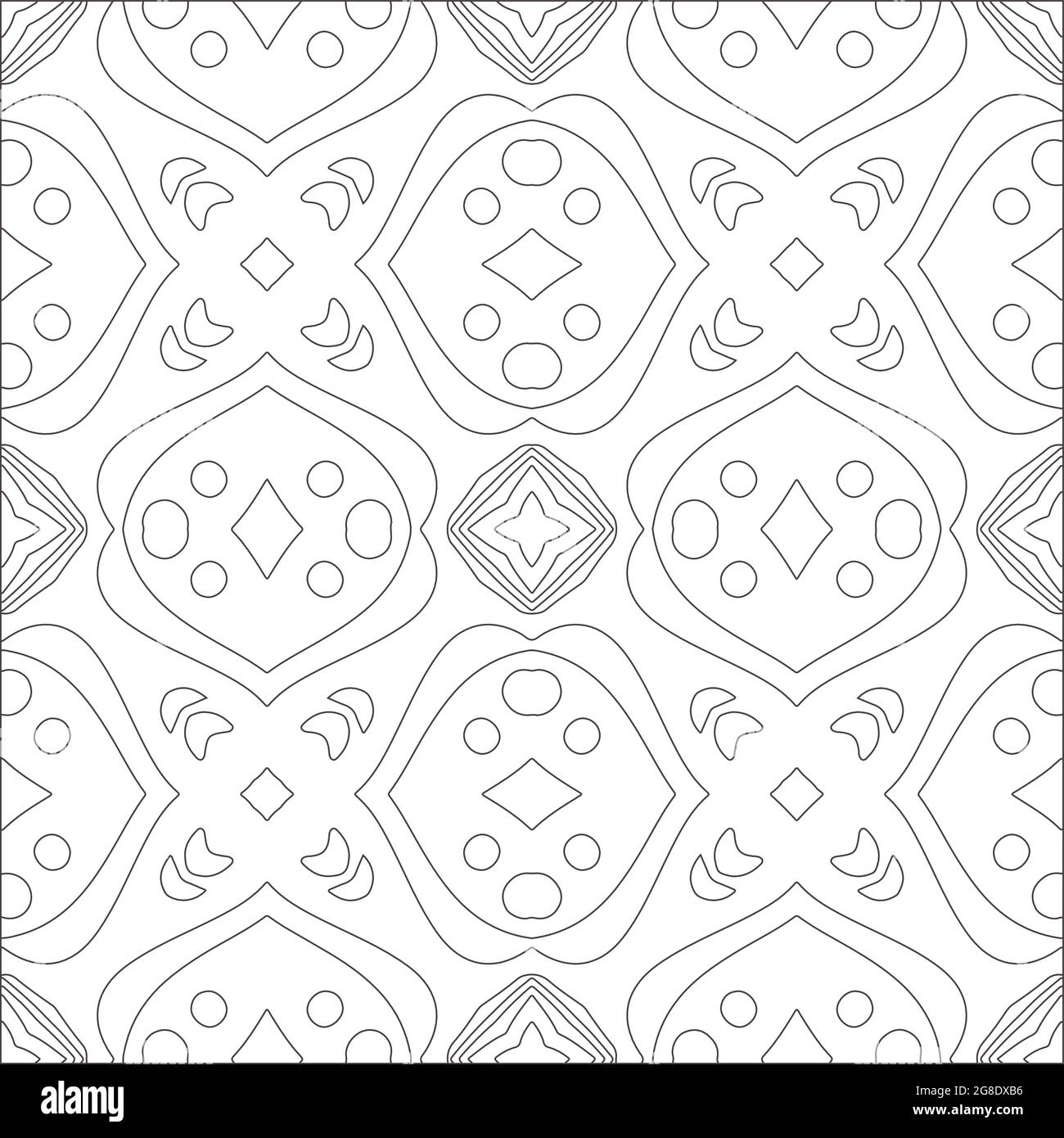 Vector geometric pattern. Black and white pattern Stock Vector Image ...