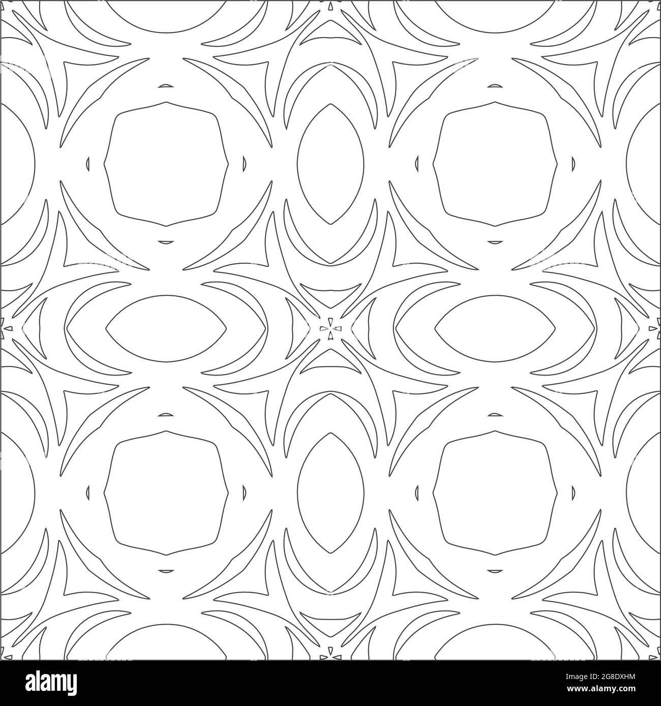 Vector geometric pattern. Black and white pattern Stock Vector Image ...