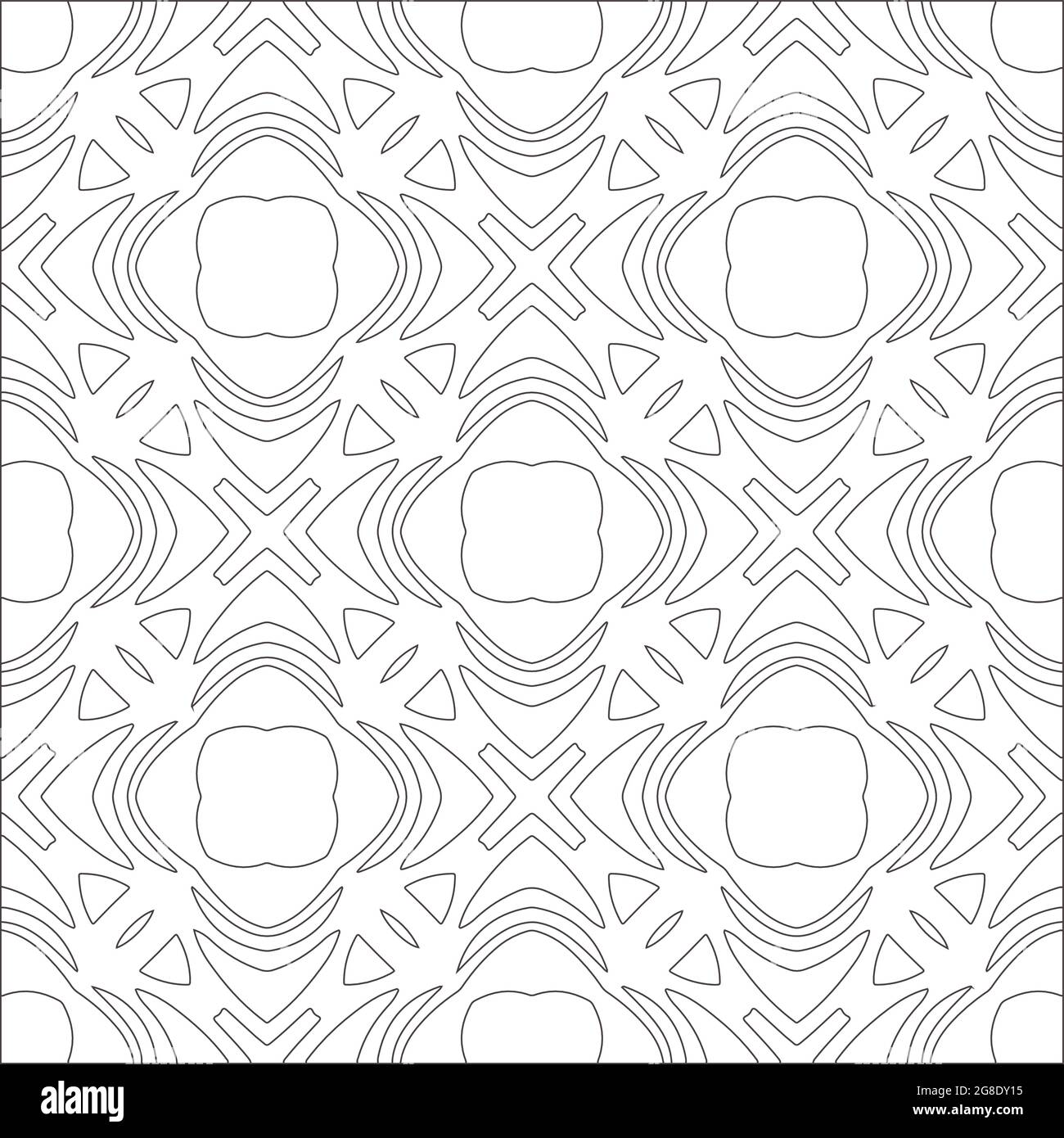 Vector geometric pattern. Black and white pattern Stock Vector Image ...