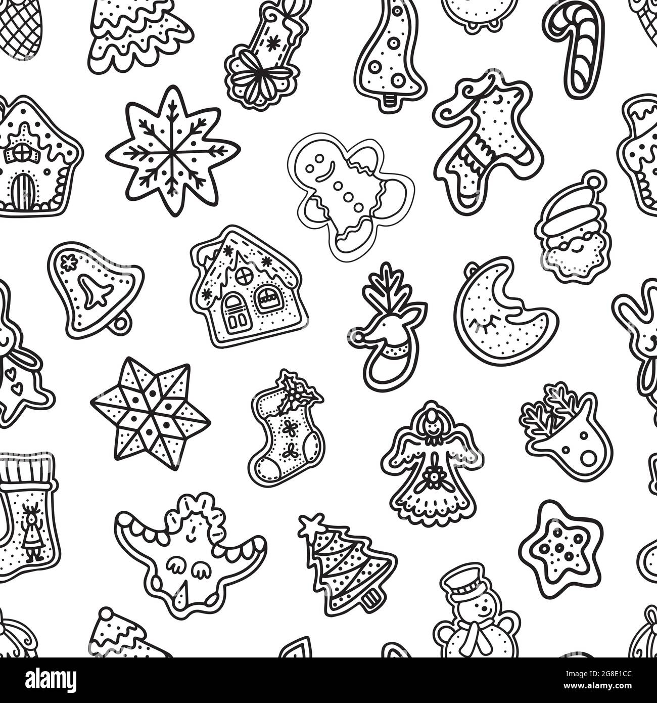 Seamless Pattern Of Christmas Gingerbread Cookies Stock Vector Image Art Alamy Seamless Pattern Of Christmas Gingerbread Cookies Stock Vector Image Art Alamy