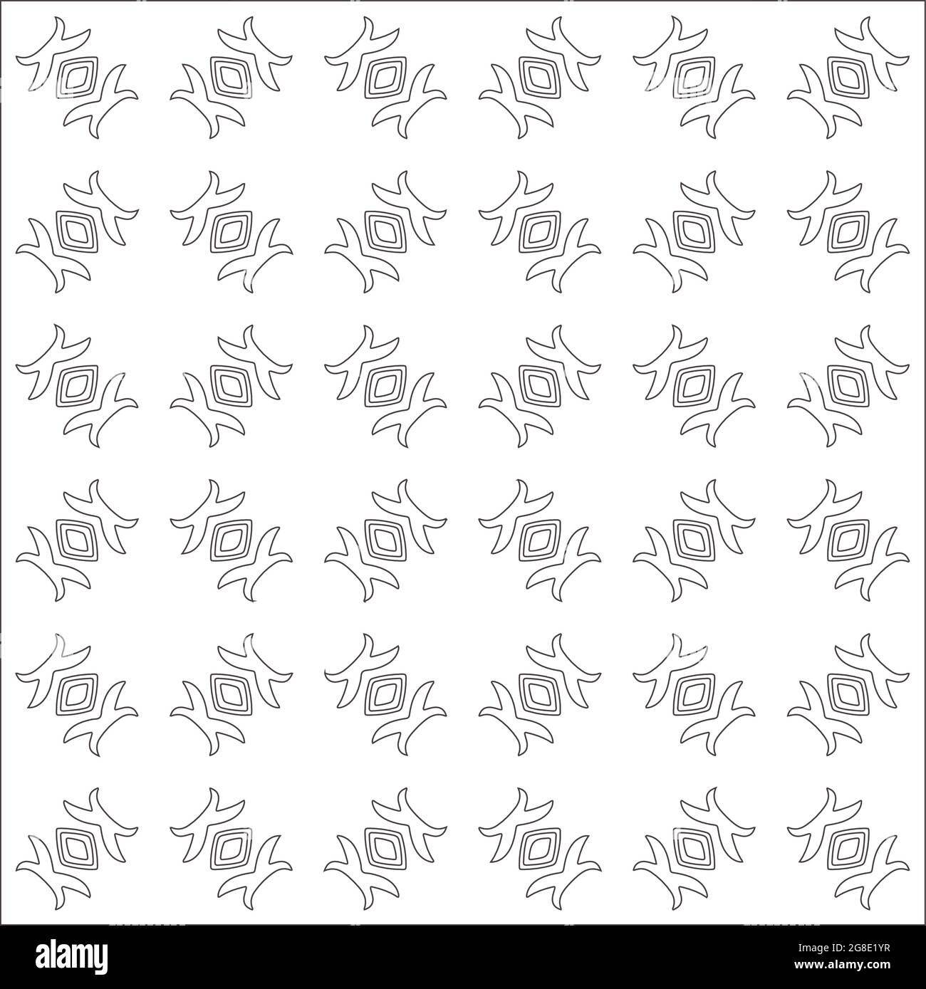 Vector geometric pattern. Black and white pattern Stock Vector Image ...