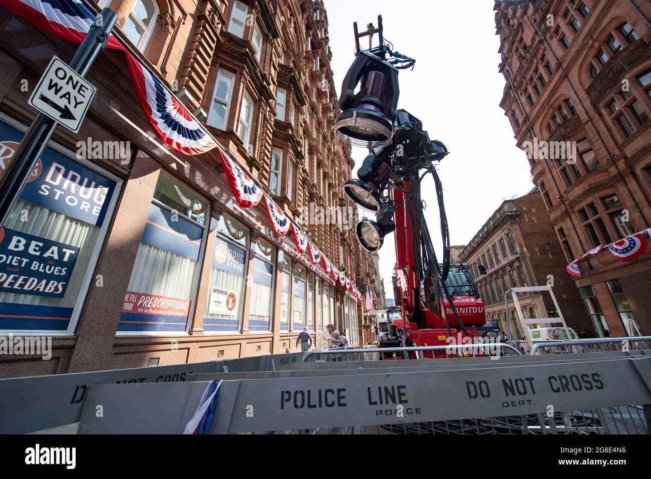 Glasgow set up as new york city hires stock photography and images Alamy
