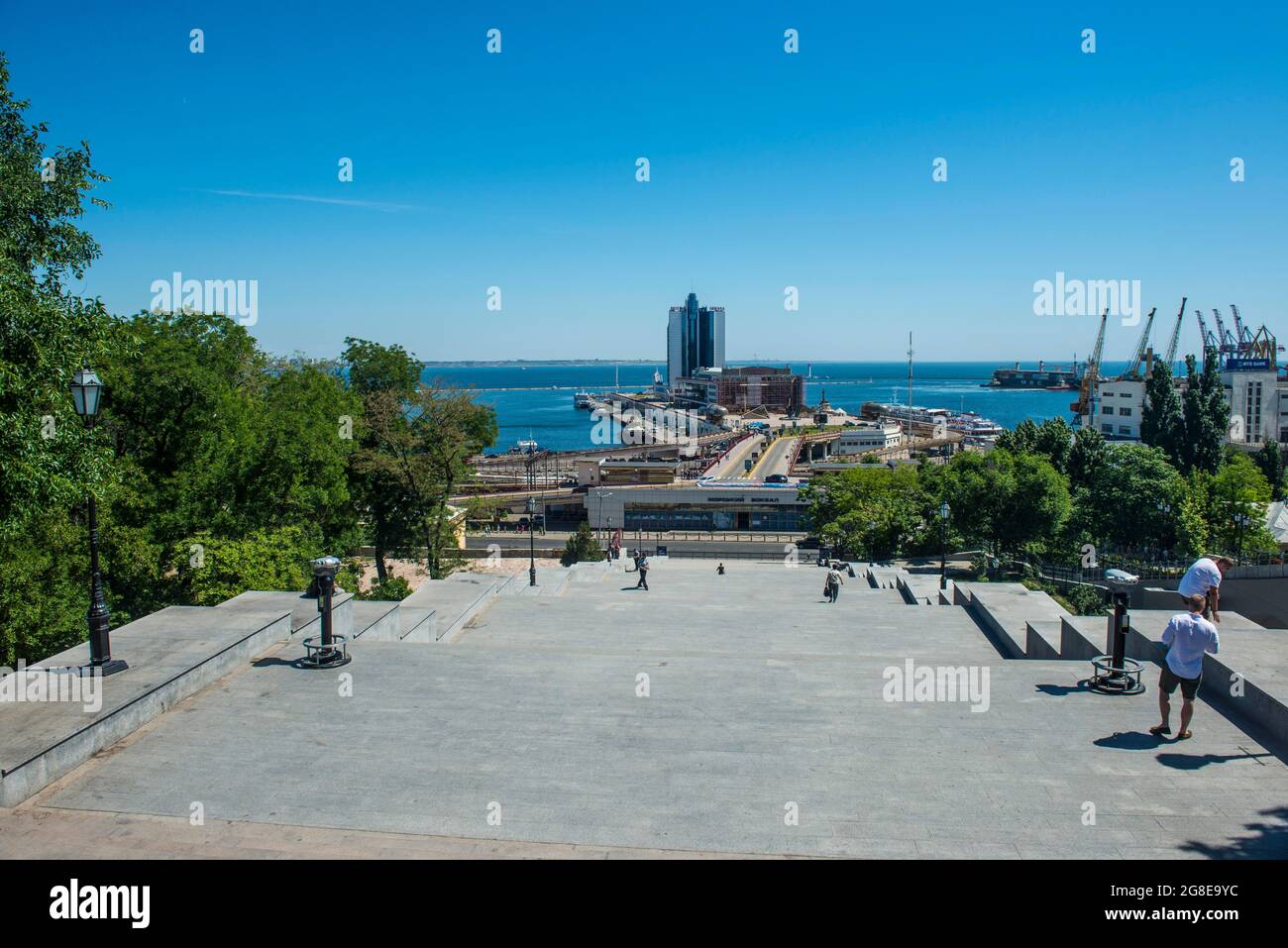 Potemkin Stairs, or Potemkin Steps, Odessa, Black sea, Ukraine Stock Photo