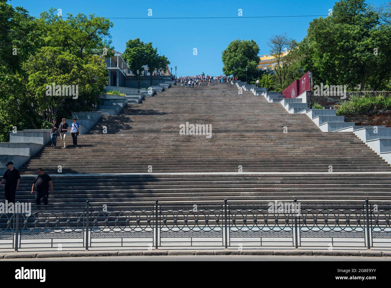 Potemkin Stairs, or Potemkin Steps, Odessa, Black sea, Ukraine Stock Photo