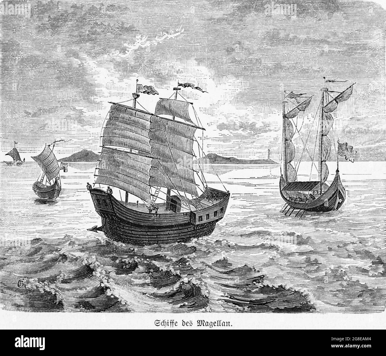 Ferdinand magellan fleet Black and White Stock Photos & Images - Alamy