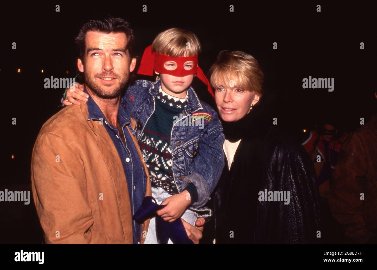 Pierce Brosnan and Cassandra Brosnan with son Sean Circa 1980's Credit