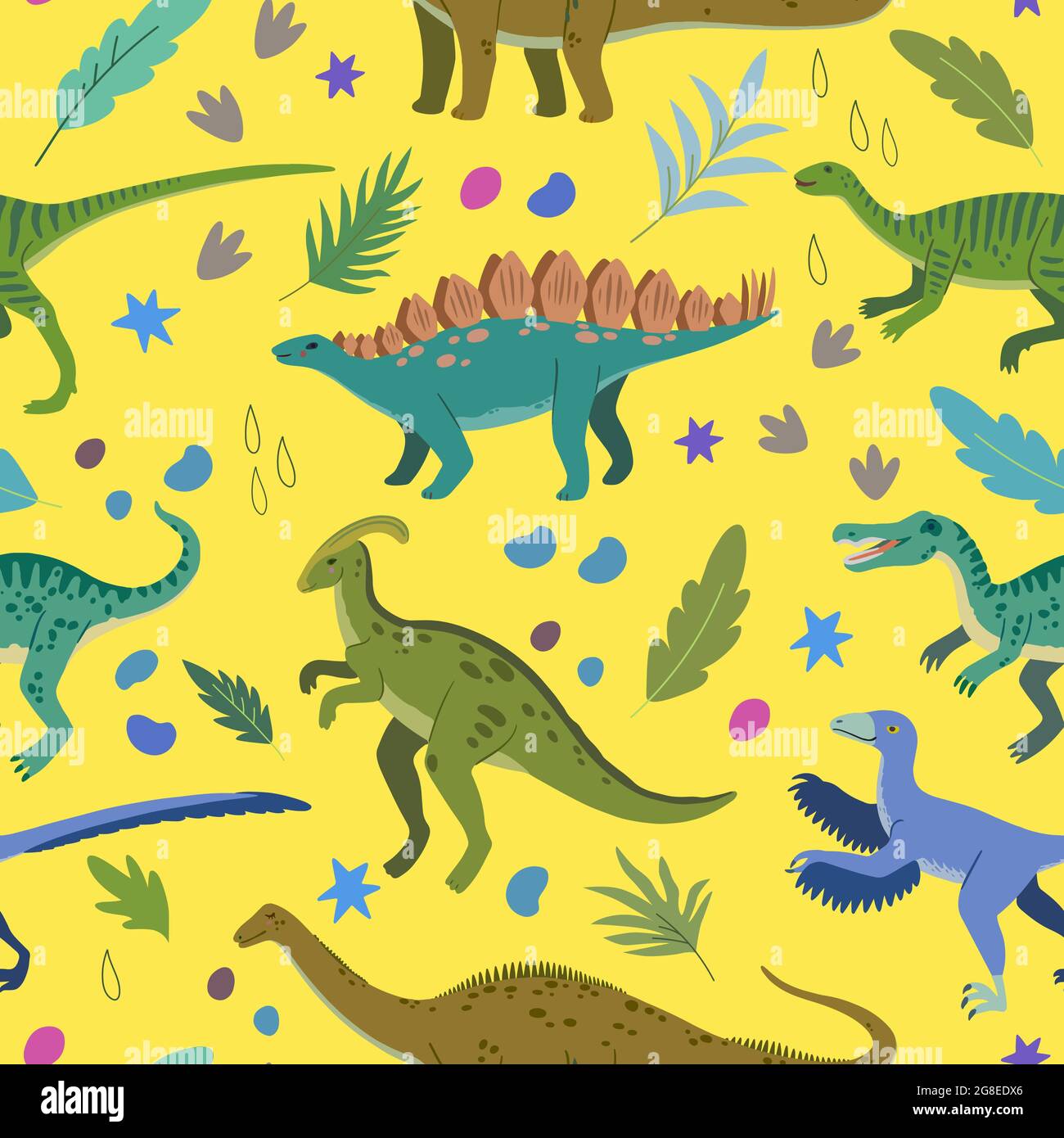 Dino pattern hi-res stock photography and images - Alamy