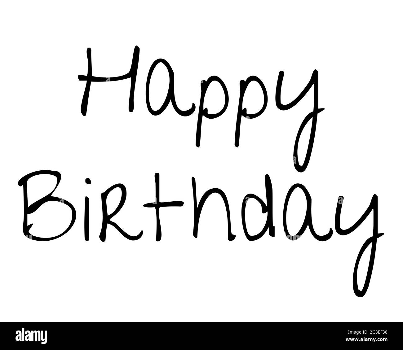 Happy birthday text art Stock Photo - Alamy