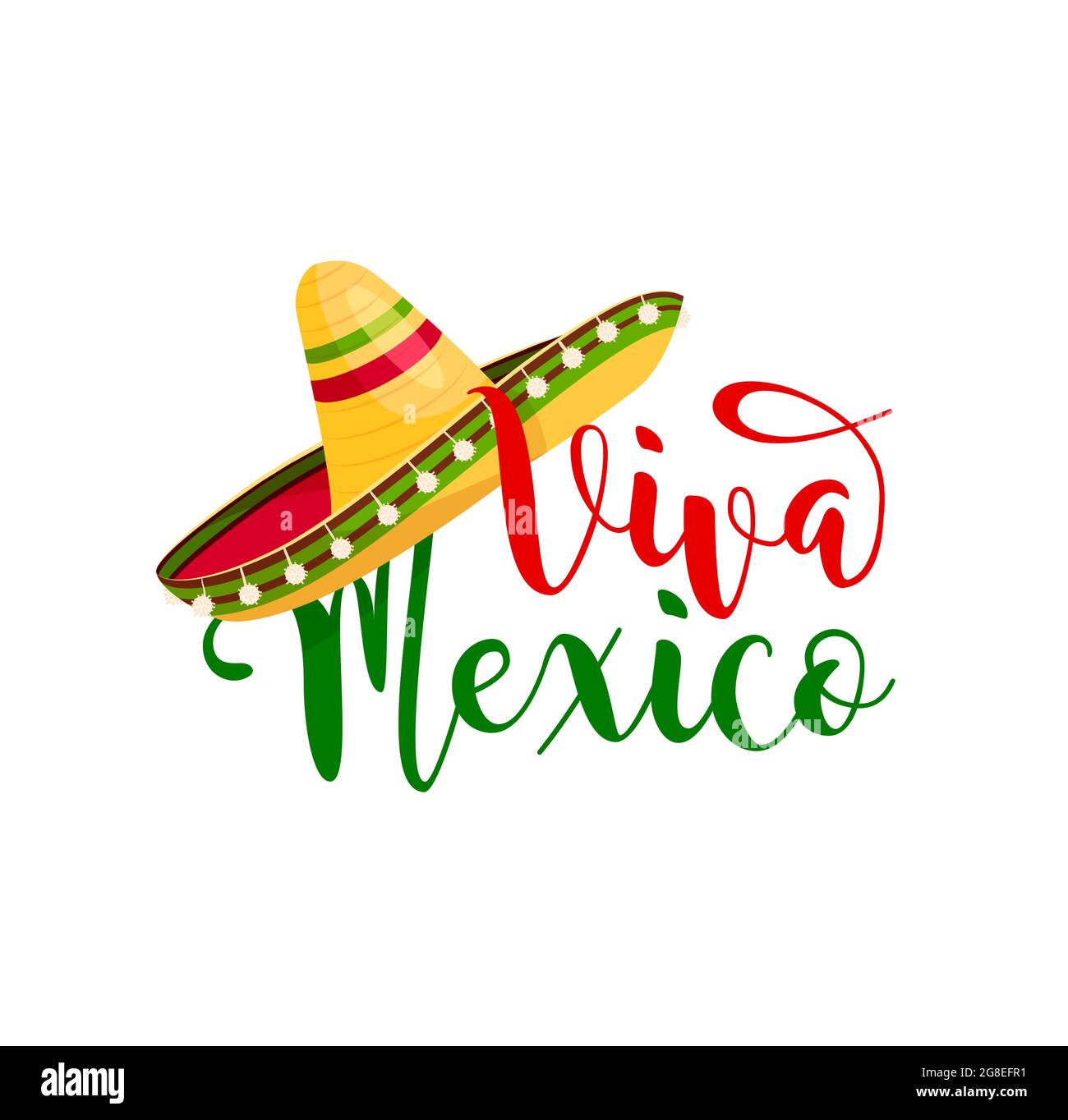 Viva Mexico, Mexican sombrero hat. Fiesta event holiday, Mexican party ...