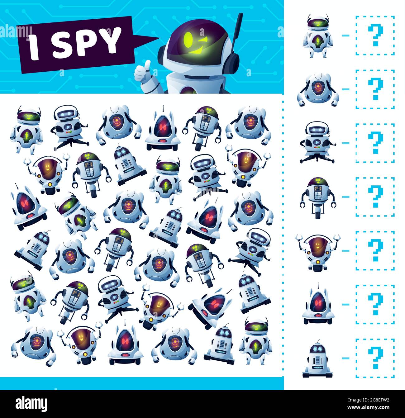 Premium Vector  Cartoon robots and droids math game worksheet quiz