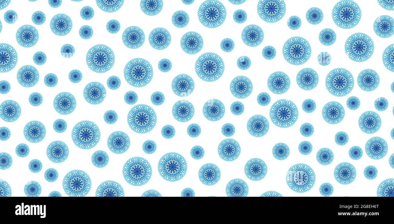 Winter seamless pattern with colorful gradient snowflakes on white background. Vector illustration for fabric, textile wallpaper, posters, gift Stock Vector