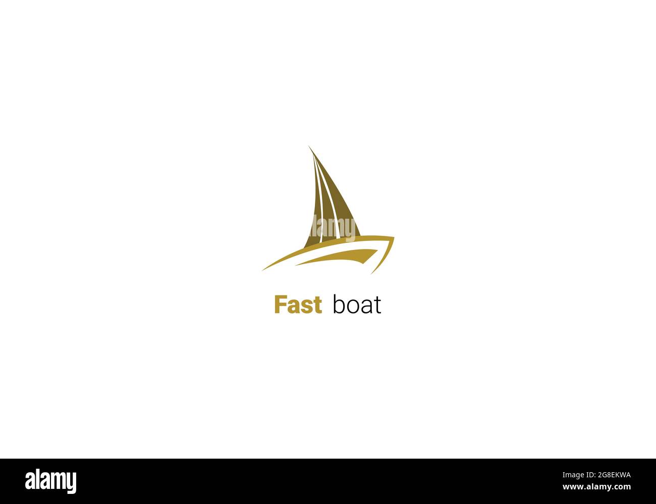 Boat Logo Design Template Vector Graphic Branding Element. Stock Vector