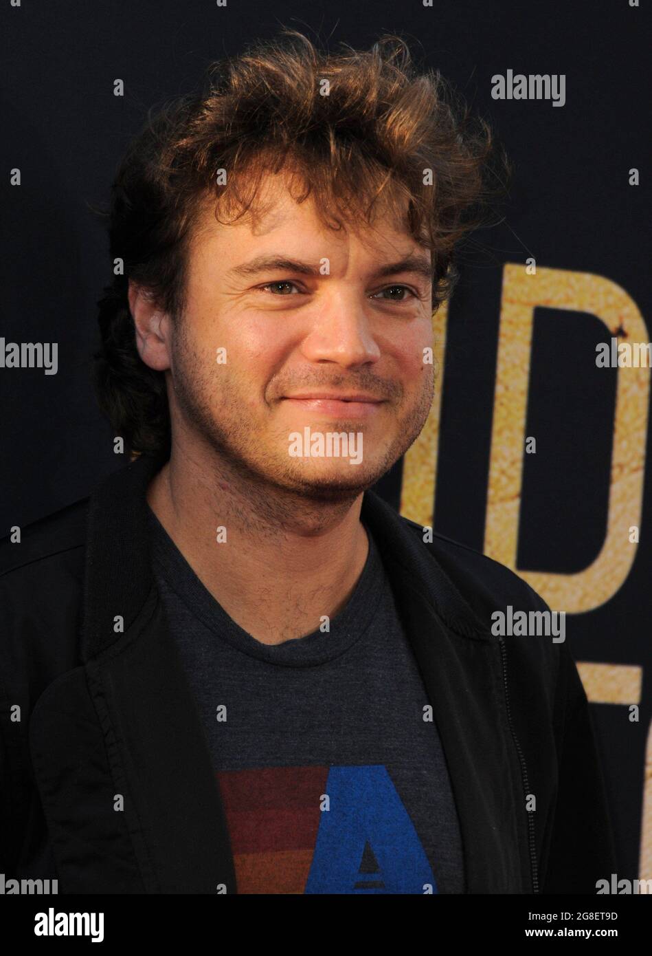 Los Angeles, CA. 19th July, 2021. Emile Hirsch at arrivals for MIDNIGHT IN THE SWITCHGRASS Premiere, Regal LA Live, Los Angeles, CA July 19, 2021. Credit: Elizabeth Goodenough/Everett Collection/Alamy Live News Stock Photo