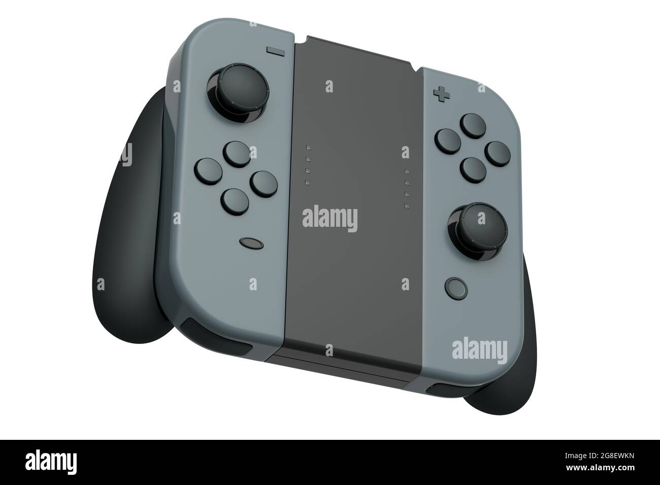 Portable video game controllers attached to touch screen on white  background. 3D rendering of gamepad for smartphone for online gaming Stock  Photo - Alamy