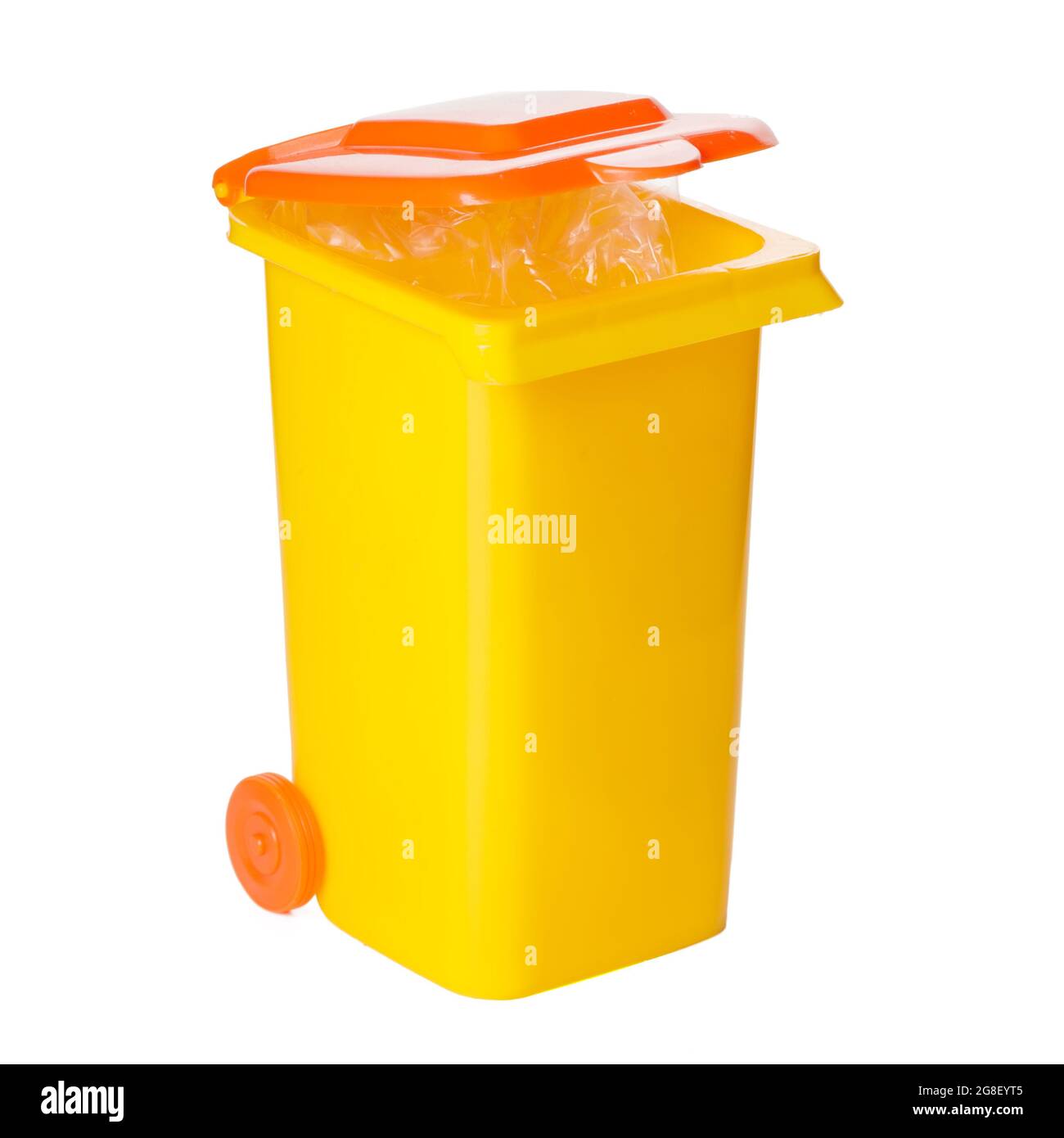 Recycle Bin Isolated on White Background Stock Photo - Alamy