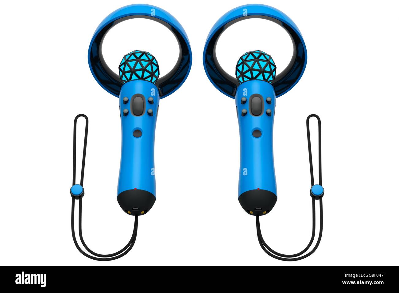 Virtual reality controllers for online and cloud gaming on white